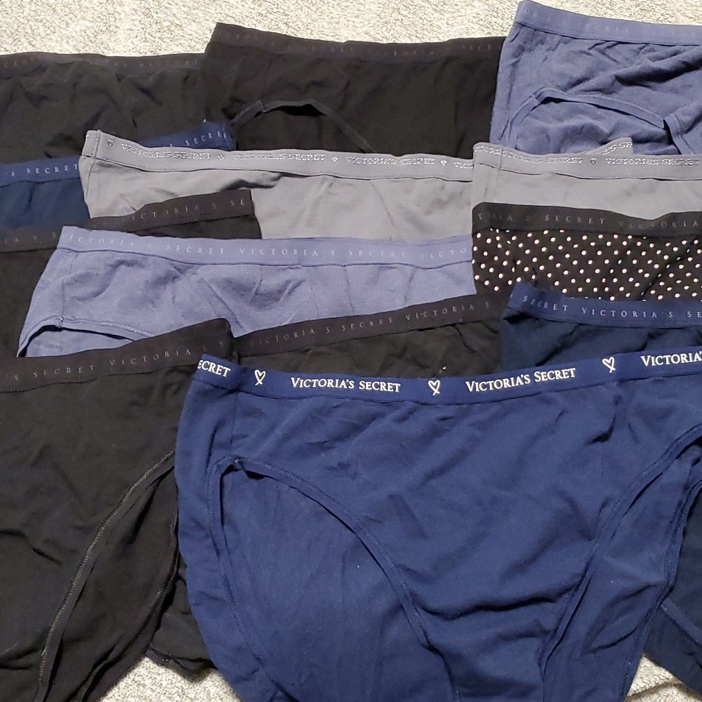 13 Pairs Victoria Secret high leg briefs